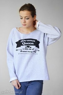 DRAMA QUEEN szara bluza ove...