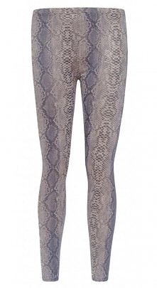 BRĄZOWO ZŁOTE LEGGINSY WĘŻOWY PRINT