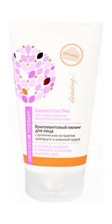 Organic Therapy - Brylantowy Peeling Do Twarzy Z Organicznym Ekstraktem Grejpfruta I Diamentowym Pudrem