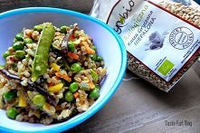 Taste Eat DIETETYCZNIE: Kasza gryczana niepalona Symbio z warzywami w 5 minut
