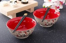 Zestaw misek z pałeczkami RED