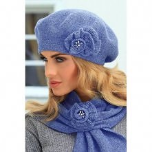 Wełniany beret damski Milena