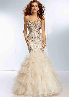 Champagne Sweetheart Beaded...