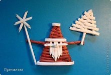 Mikołaj z papierowej wikliny