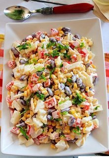 Sałatka meksykańska
sałatka

Przepis
Sałatka meksykańska
Błyskawiczna i pyszna sałatka, która idealnie sprawdzi się na imprezowym stole.
Nie wymaga specjalnie skomplikowanych sk...