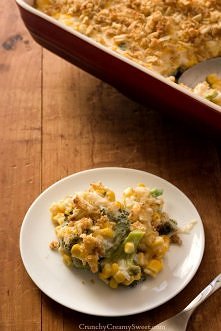 Zapiekanka z kukurydza i brokulami