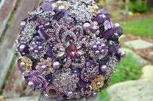 Coś dla fanów fioletów bukiet z biżuterii w tym kolorze:)