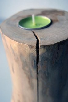 świecznik na pieńku