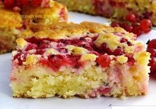 kokosowe ciasto z porzeczka...