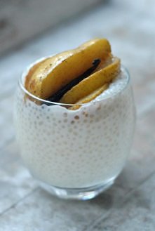 Tapioka na mleku ze śmietaną kremówką