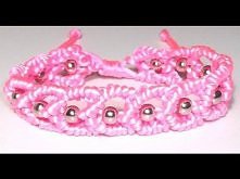 COMO HACER UNA PULSERA DE NUDOS CON FORMA DE CORAZONES Y CUENTAS PLATEADAS ADAPTABLE. TUTORIAL DIY.