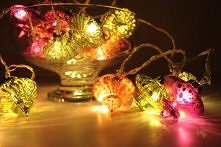 Fairy Lights - Kasbah Glass Lanterns - 20 LED String Lights - Mains Powered - ThinkGadgets - Transformer Supplied
