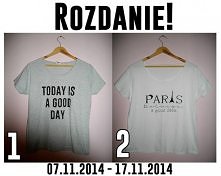 Uwaga rozdanie! Do wygrania ręcznie malowana koszulka, wszystko dokładnie opisane w linku podanym w komentarzu, zapraszam!