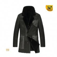 Chicago Black Sheepskin Lamb Fur Coat CW851309