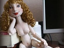 Część pierwsza szycia pięknych lalek :)