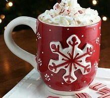 świąteczny kubek gorącej czekolady...<3