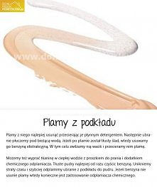 Plamy z podkładu
