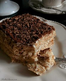 Ciasto Cappuccino (bez pieczenia) - Przepis - Słodka Strona
