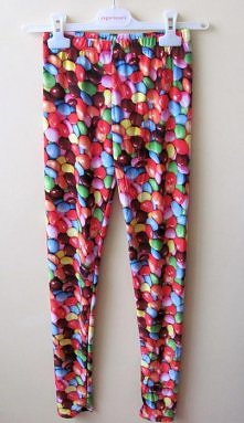 Legginsy XS/S cukieraski