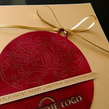Kartka z wyjątkowym, zamszowym papierem... 
#kartki #bożenarodzenie #biznes #święta #christmas