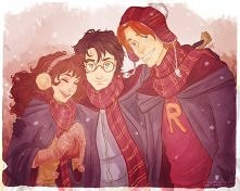 Hermione, Harry, Ron