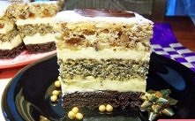 Ciasto orzechowo-rumowe