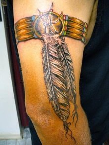 dreamcatcher arm tattoo