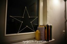 Dekoracyjna gwiazdka z patyczków do szaszłyków. Kursik na blogu:)