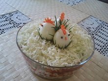 Moja wielkanocna dekoracja sałatki