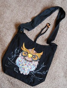 torba na ramie, kieszonka w srodku, zapinana na zamek, malowana farbami do tkanin