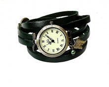 Wrap Watch, Bracelet Watch,Wrist Watch ,Vintage Watch Leather Bracelet: darkgreen NEW ,
ETSY