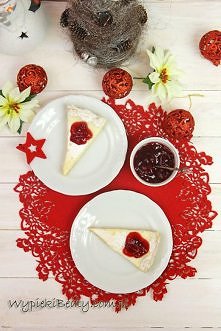 Tarta serowa z żurawinami