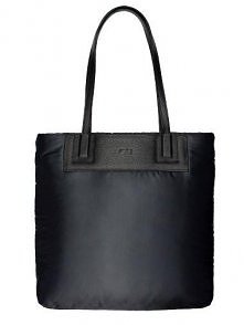 Duża ortalionowa torba na ramię REBEL (czarna)