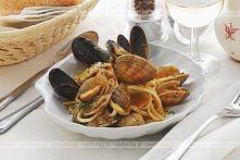Makaron z owocami morza