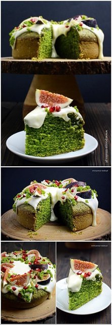 Ciasto ze szpinakiem ! - Szpinaku nie czuć w cieście, za to nadaje mu fantastyczny, naturalny, zielony kolor. 

Ciasto ze szpinakiem: 
250 g świeżego szpinaku baby (nie mrożoneg...