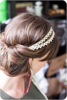 Lace Headband and Hair