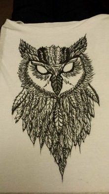 Moja stary nowy tshirt. Wredna sowa ;)