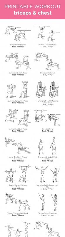 Ćwiczenia na triceps i klat...