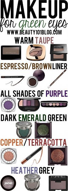 Makeup for green eyes :)