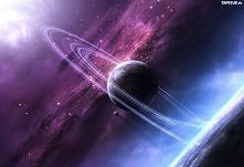 Planeta kosmos i gwiazdy.