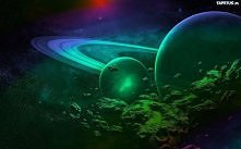 Abstrakcja kosmos i planety.