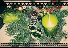 choinka świąteczny stroik.....zielono mi :)