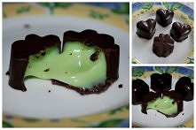 domowe praliny z nadzieniem miętowym