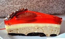 Banowiec na zimno
Masa bananowa: 

kg bananów 
½ szklanki cukru pudru 
20 dag miękkiego masła 
galaretka agrestowa+ 150 ml wody 

Masa serkowa: 

3 serki Danio waniliowe (3 x 14...