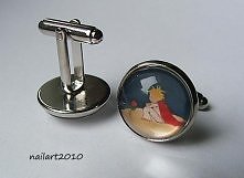 Mały Książę i róża spinki d...