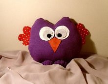 Ostatnio uszyłam na specjalne zamówienie maskotkę sowę :)