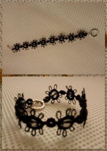 bransoletka frywolitkowa