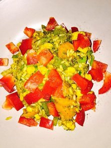 ryż brązowy, warzywa na par...