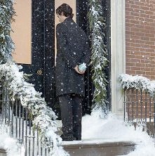 Oświadczyny w zimowej scenerii