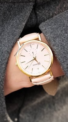 OTIEN Zegarek. Piękny pudrowy!